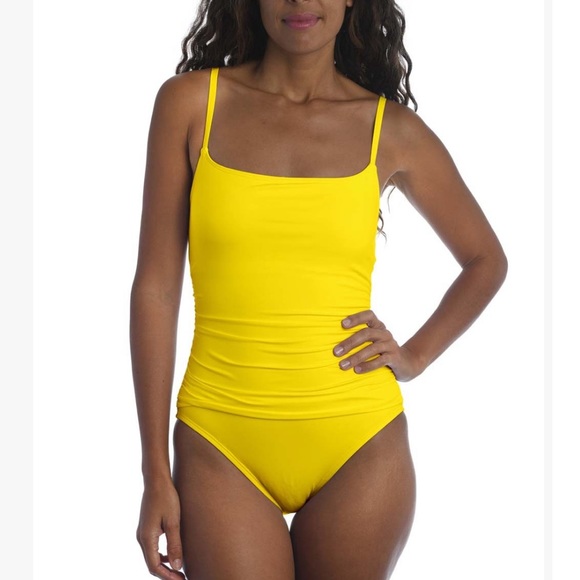 La Blanca Swim New Nwt La Blanca Yellow Island Lingerie Onepiece
